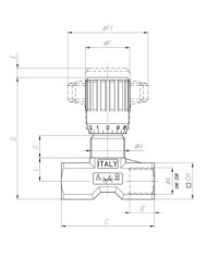 In line double-acting flow control valves