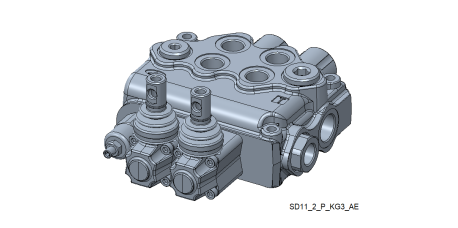 Wegeventil handbetätigt SD11