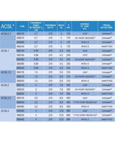 Blasenspeicher ACSL