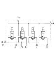 4-fach Schaltblock