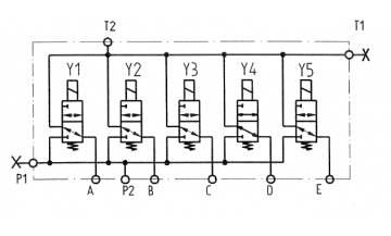 5-fach Schaltblock