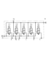5-fach Schaltblock